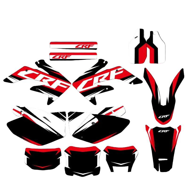 KIT D'AUTOCOLLANTS HONDA CRF 125, 250, 450 2004-2010
